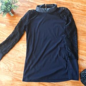 Black lace shirt